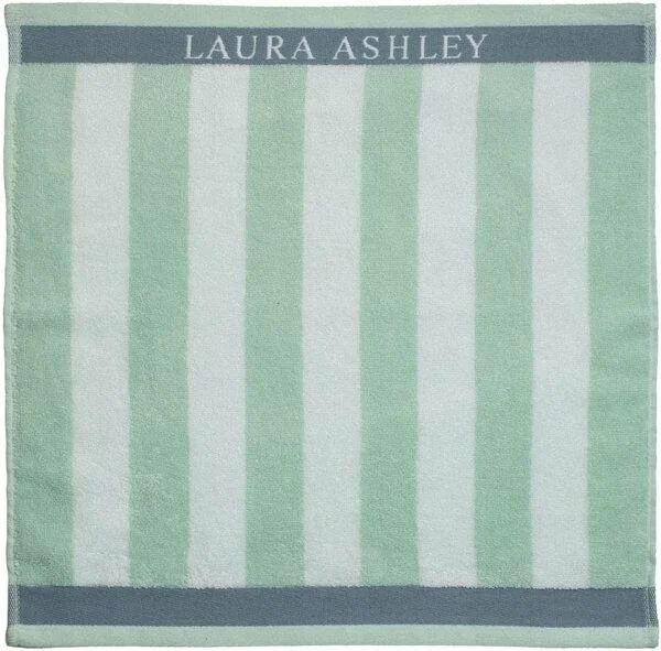 Laura Ashley Kitchen Towel - Terry Mint Stripe Vertical