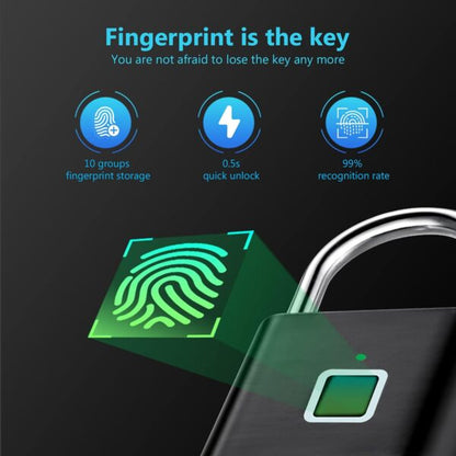 Fingerprint Padlock for Locker, Gym, Door, Luggage