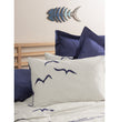 Double Duvet Cover Set Larum Navy Blue