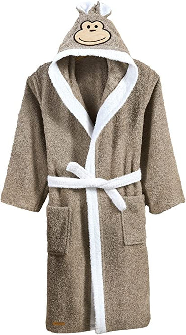 Monkey Brown Bathrobe kids