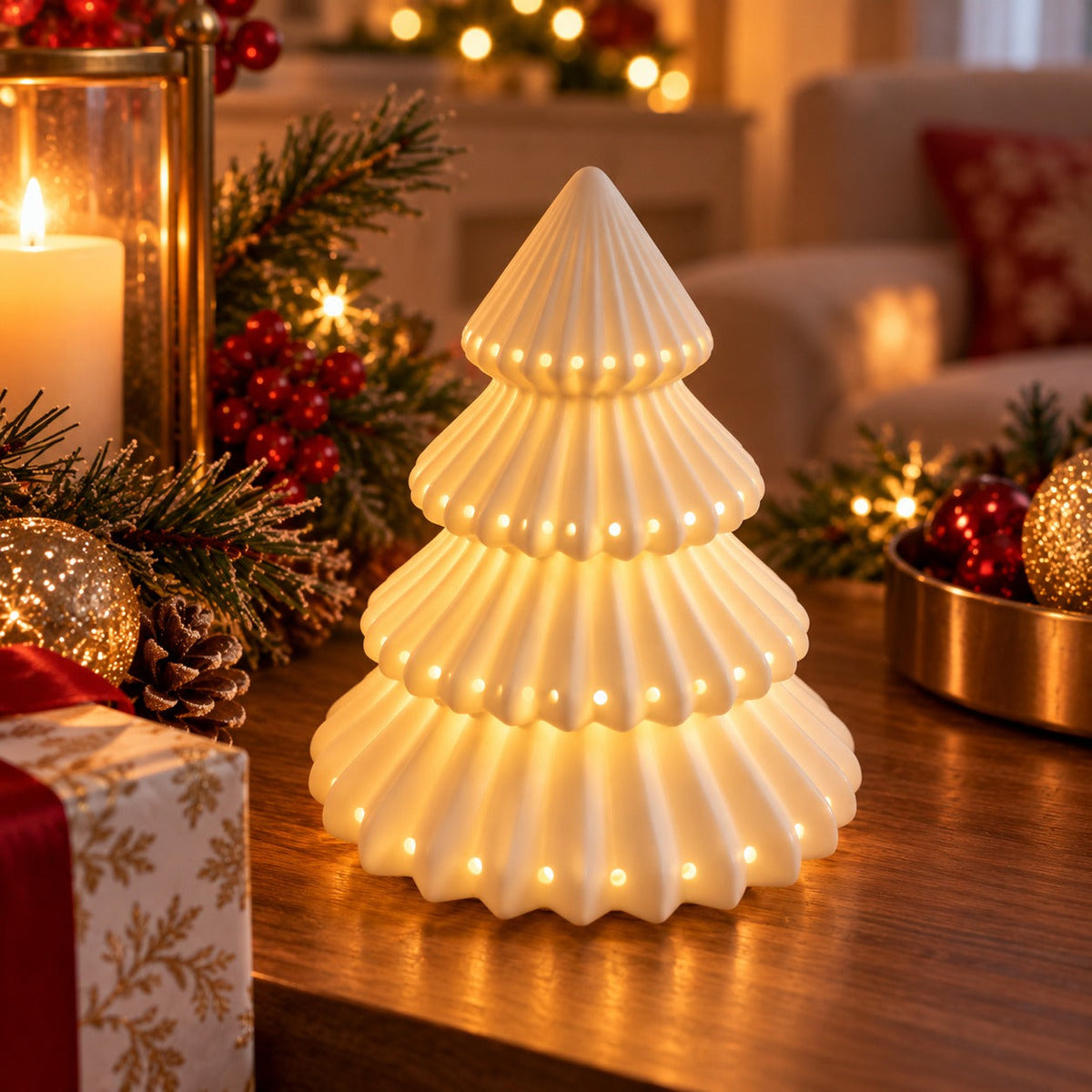 MICA Lavender Boudoire LED Christmas Tree – Warm White – 17 cm