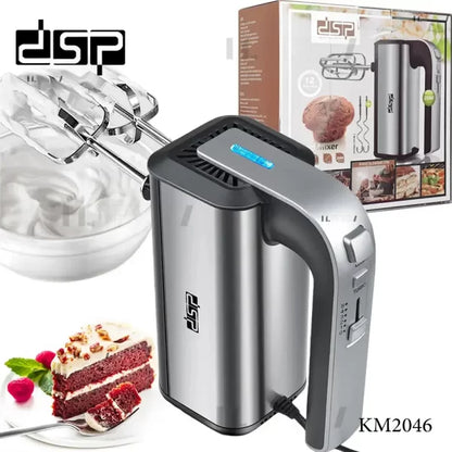 Hand Mixer Stainless Steel,DSP KM2046, 250W