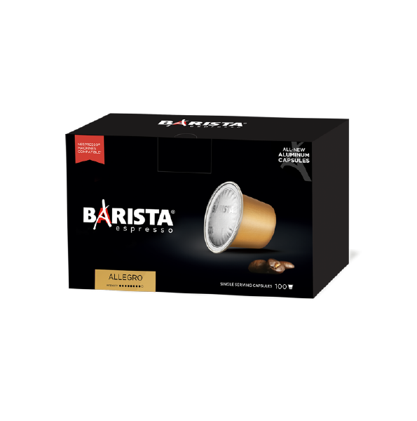 Barista Capsules Box Allegro 100*6g (100 Pcs)