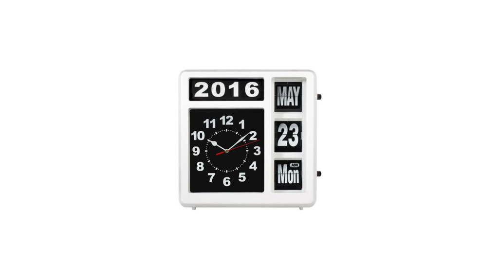 Wall & Table Clock by By-Boo - White