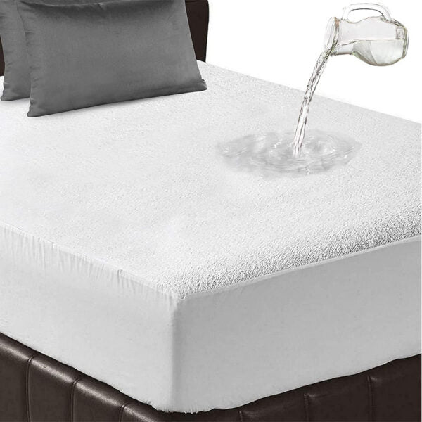 100% Cotton Towel Waterproof Pillow & Mattress Protectors (120x200 cm)