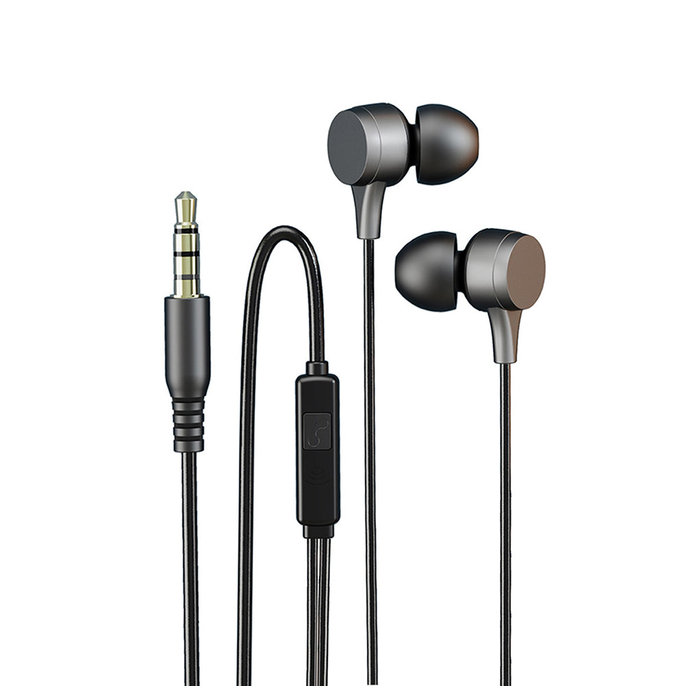 Earphones with Microphone and Control Button