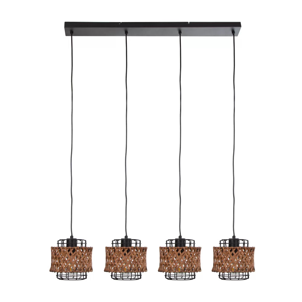 TOBI Pendant Wire Screen with Bamboo Braid by Nino-Germany