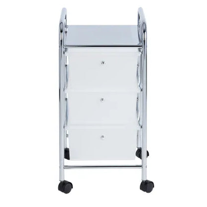 Wenko Household and Bathroom Trolley "MESSINA" with 3 Drawers