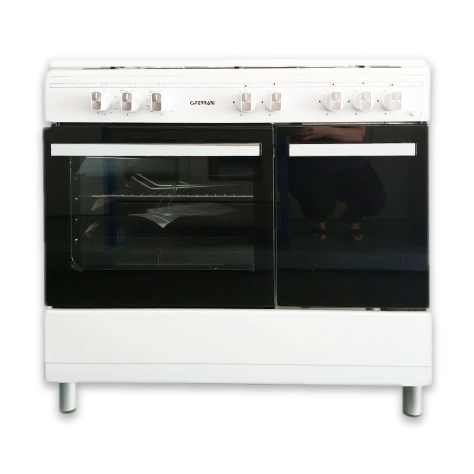 G3ferrari free standing oven 90 Cm bottle in white