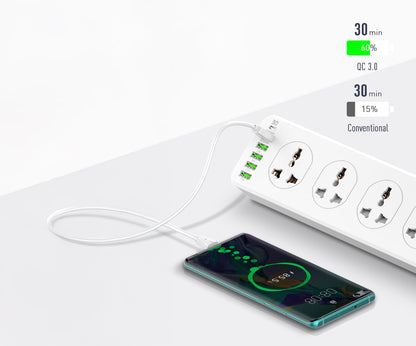 Extension Cord (10 outlets, 5USB-A, 1 USB-C)