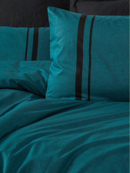 Double size Duvet Cover Set Bitter Petrol