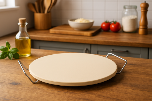 Ceramic Round Baking Stone with Rack by Zyliss