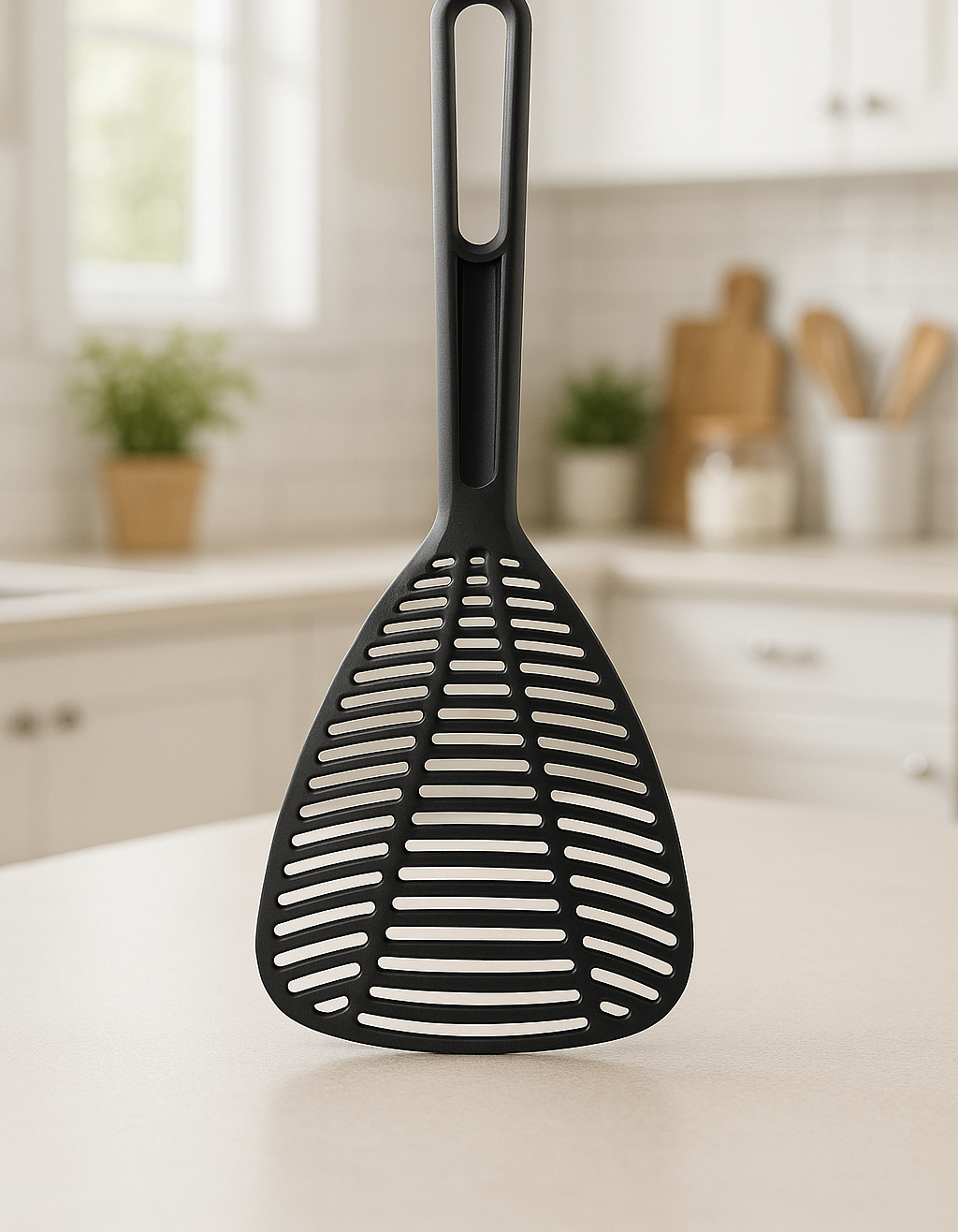 Colander Spoon DUO, Black by Joseph Joseph