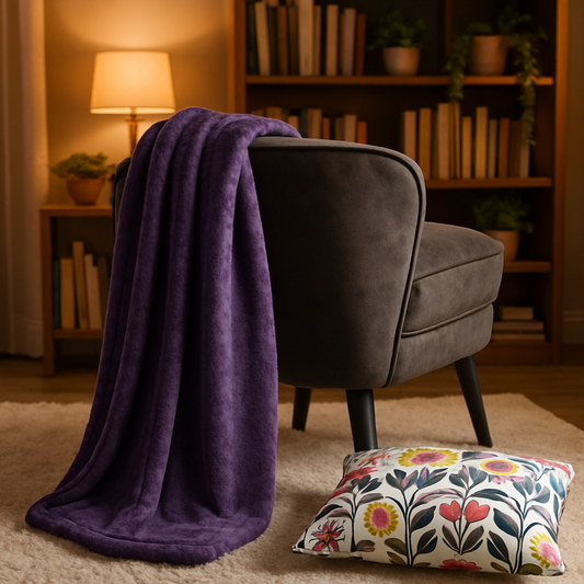 Bed spread - Plum by Christian Lacroix - 180x220 cm