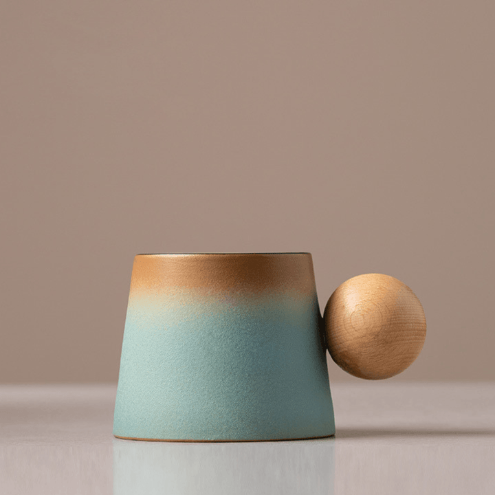 Retro Coarse Pottery Gradient Ceramic Coffee Cup 200ML