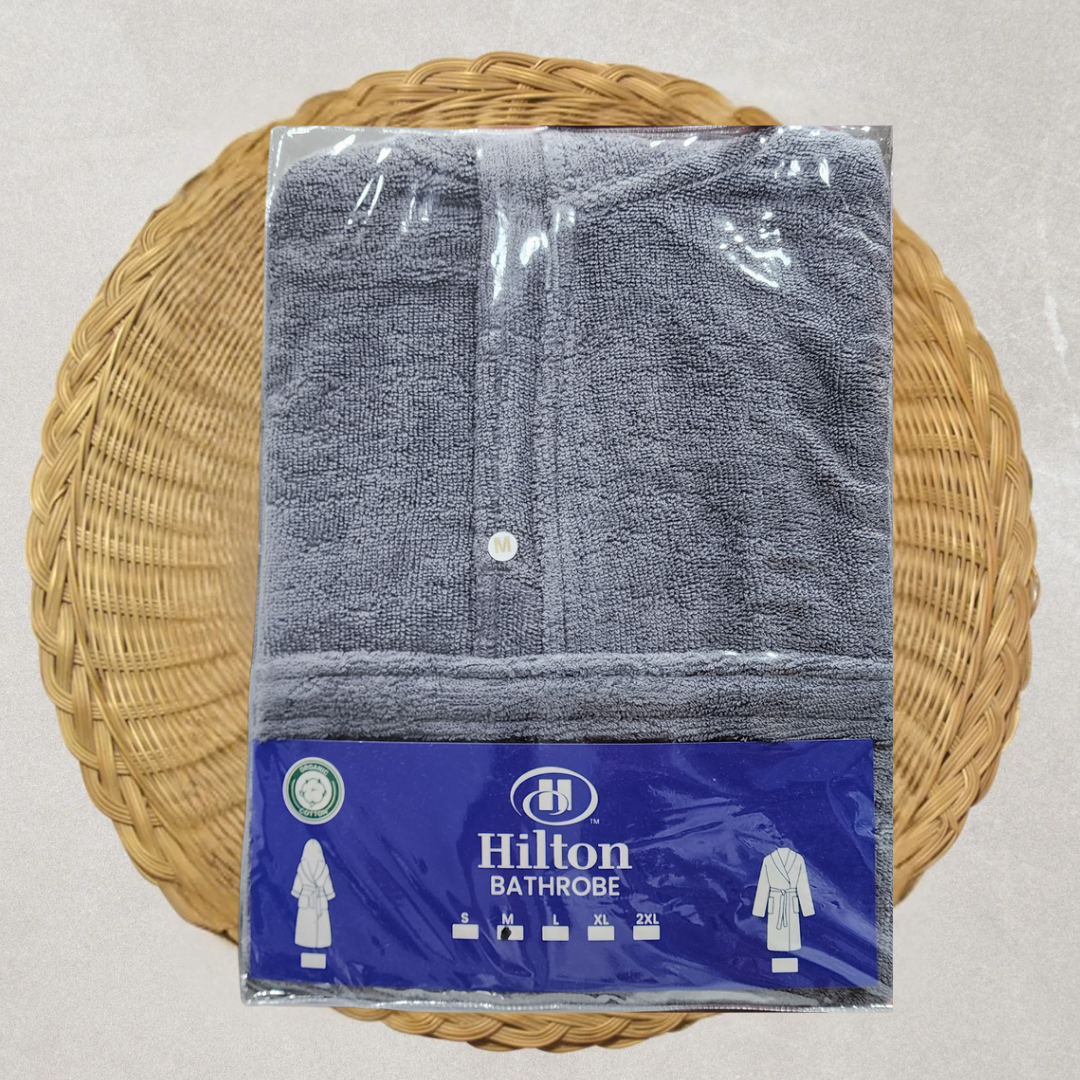 Premium Cotton Hooded Bathrobe