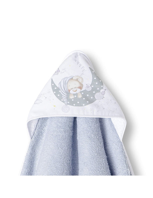 Interbaby Hooded Towel Grey