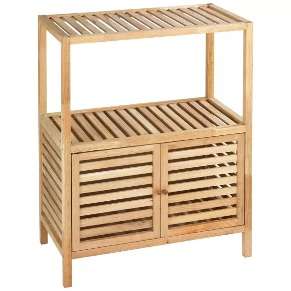 Household and bathroom shelf with 2 doors Norway by Wenko.de