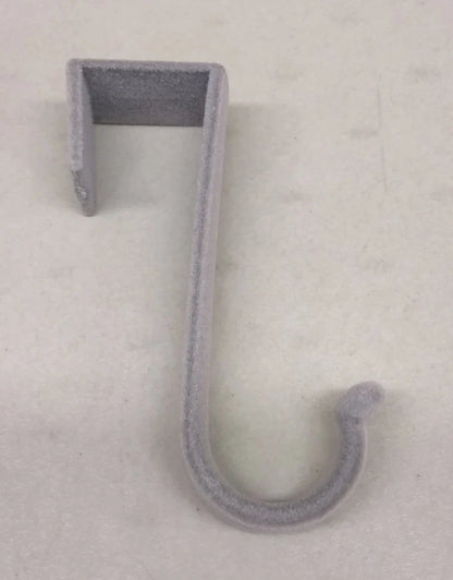 Over-the-Door Clothes Hanger Hooks – Set of 2 in Black or Grey