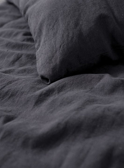 Vintage Duvet Cover Set Gray - DOUBLE SIZE