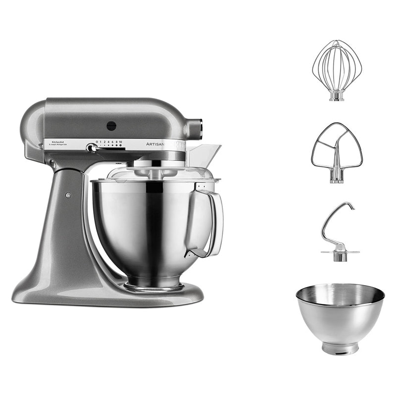 Kitchenaid 5KSM185PSBMS Iconic mixer 4.8L, Silver