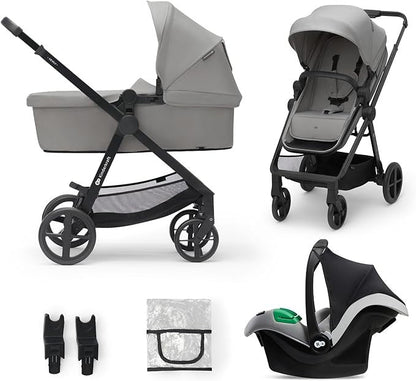 Stroller Kinderkraft 3 In 1 Newly Moonlight Gray