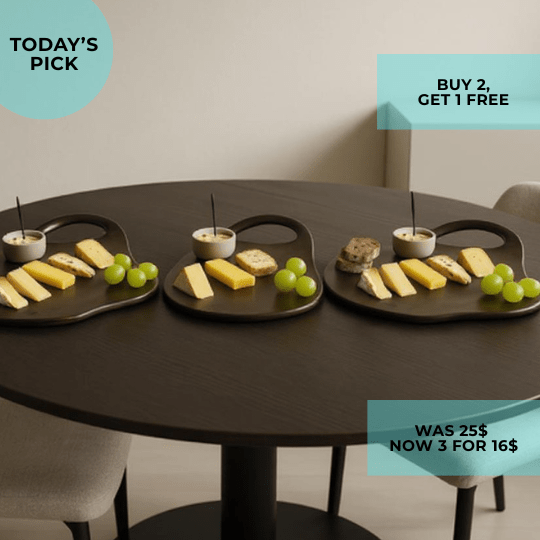 Board Plates Lola, Ceramic - Platinum (glossy & matt)