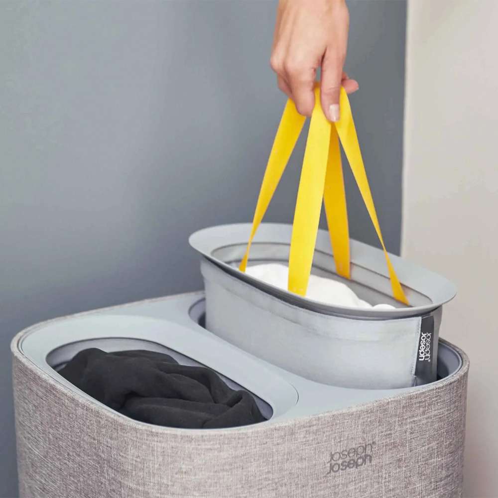 Tota 60L Laundry Separation Basket Grey By Joseph Joseph