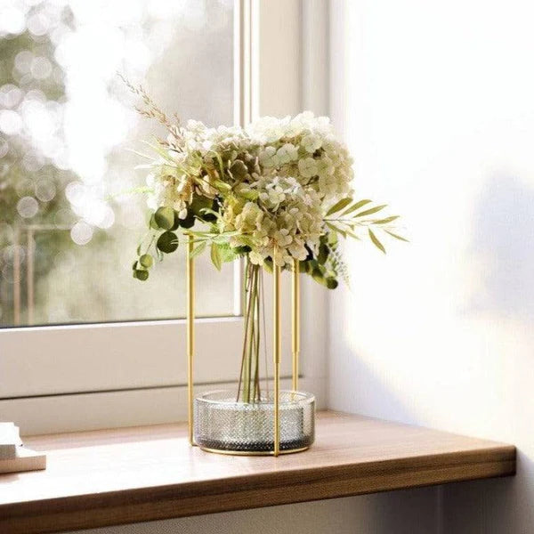 Umbra Tesora Adjustable Glass Vase - Brass