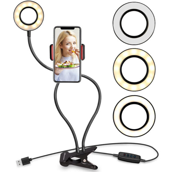 Selfie Ring Light with Cell Phone Holder