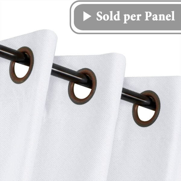 White – Linen Blackout Curtain 140x260cm