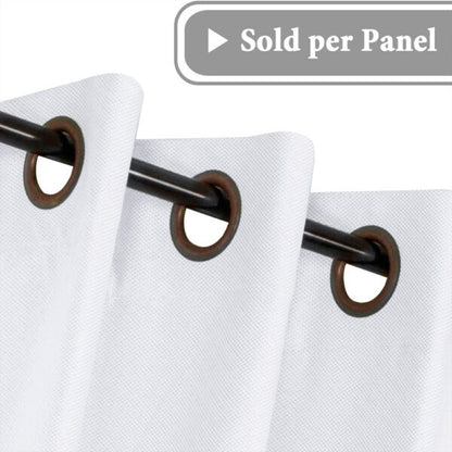 White – Linen Blackout Curtain 140x260cm