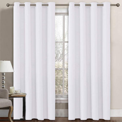 White – Linen Blackout Curtain 140x260cm