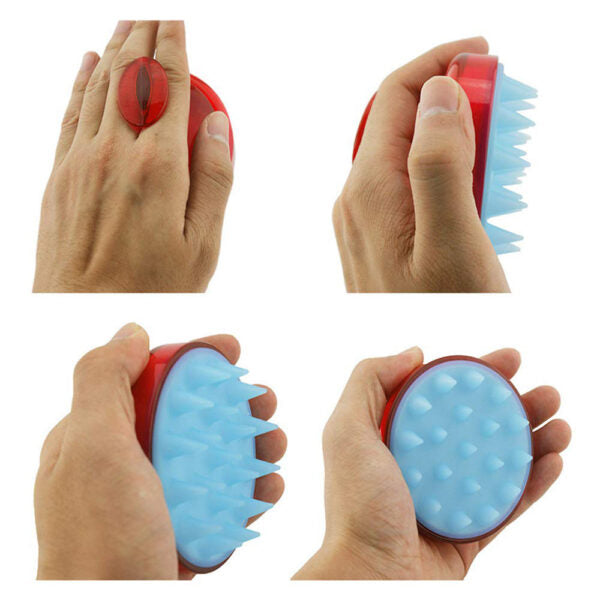 Silicone Shampoo Brush Hair Scalp Massager Brush ( Random Color )