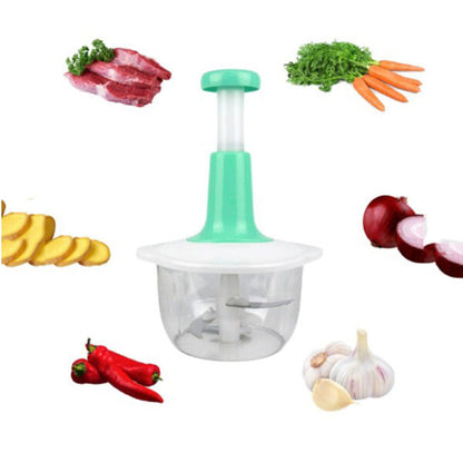 Gourmet Cuisine Manual Food Chopper Push Type