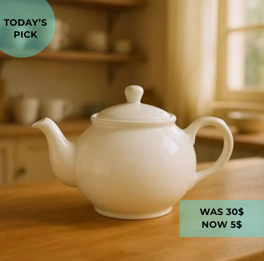 Teapot and mug ivory by Royal Boch