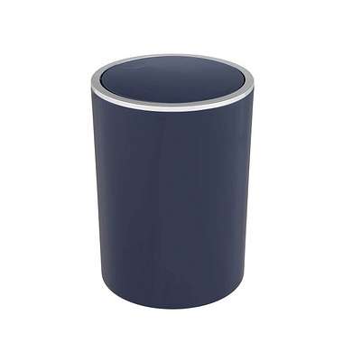 Swing lid bin Inca – dark blue By Wenko.de