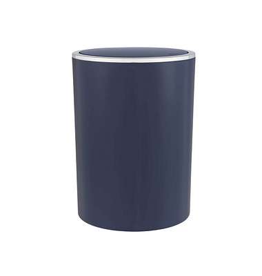 Swing lid bin Inca – dark blue By Wenko.de