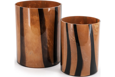 Niala Vase Brown -Lantern- by By-Boo – Height 20cm