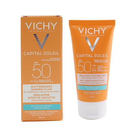 Vichy Capital Soleil Dry Touch Anti Shine Sunscreen Suitable for combination to oily Sensative skin SPF50+ / 50ml