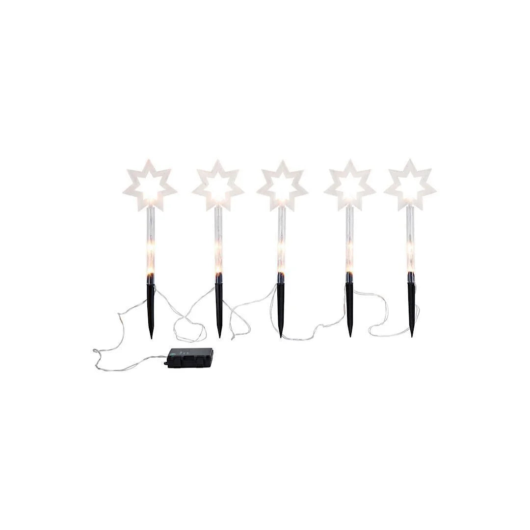 Livarno Home Decorative 7 Pointed Star Led Light Sticks Klaptap